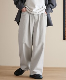 MONO-MART | ルーズストレートタックカラーデニムパンツ 2022AW(デニムパンツ)