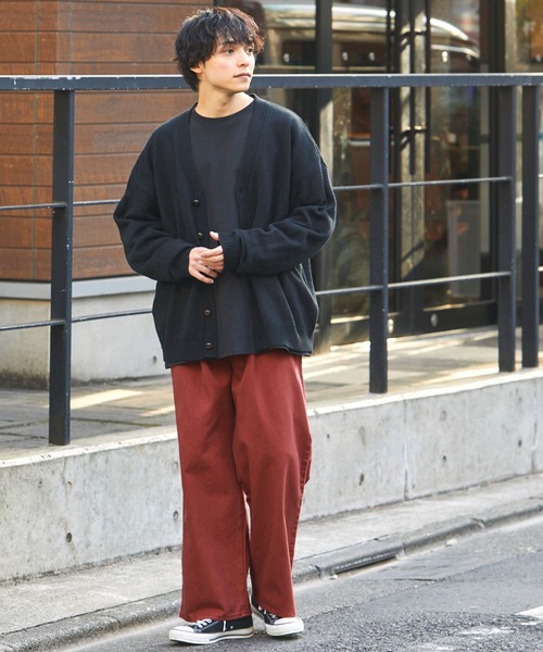 タックワイドパンツ モード系 ルーズシルエット 上品ストリート 30代メンズ必見】タックワイドシルエットパンツ｜上品さと抜け感