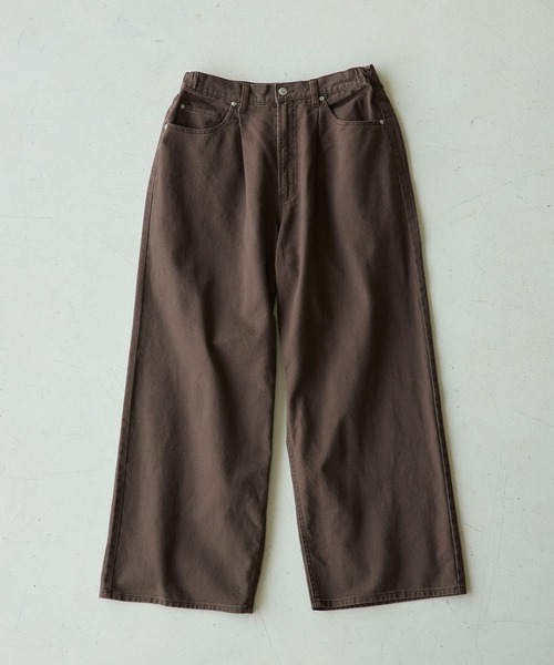kolor カラー サンプル品 激レア ワンタック　リンキングパンツ 日本製】ワンタック美シルエットパンツ(フルレングスパンツ