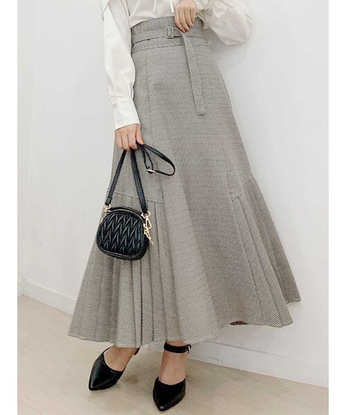 セール】 【VERY3月号掲載】Airy Boile プリーツフレアスカート
