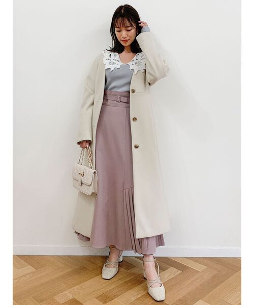 dazzlin（ダズリン）の「サイドプリーツフレアスカート（スカート・レディース・ベージュ/ブラウン/モカ/その他1・SMALL/MEDIUM）」の13枚目の写真