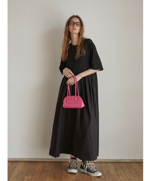 AMAIL（アマイル）の「Combination maxi dress（ワンピース・レディース・ホワイト/ブラック・FREE）」の9枚目の写真