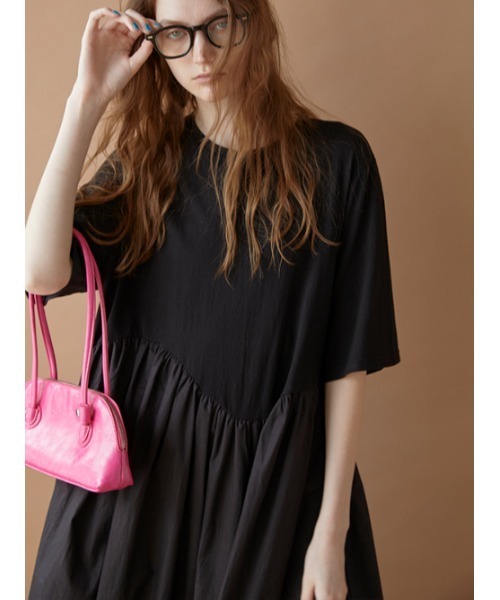 AMAIL（アマイル）の「Combination maxi dress（ワンピース・レディース・ホワイト/ブラック・FREE）」の8枚目の写真