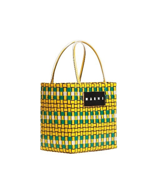 MARNI MARKET（マルニマーケット）の「ピクニックバッグ ミニ（かごバッグ・レディース・イエロー系・FREE）」の2枚目の写真