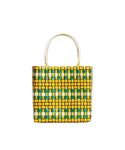 MARNI MARKET（マルニマーケット）の「ピクニックバッグ ミニ（かごバッグ・レディース・イエロー系・FREE）」の3枚目の写真