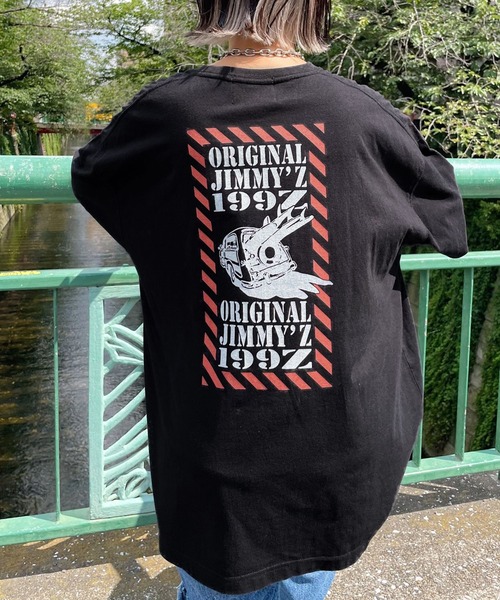 PAGEBOY（ページボーイ）の「JIMMY'ZアメリカンTシャツ（Tシャツ/カットソー・レディース・オフホワイト/ブラック・FREE）」の9枚目の写真