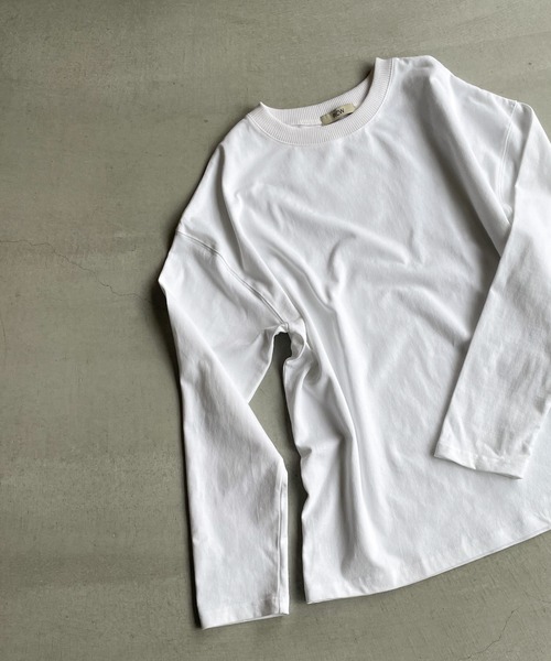 CANAL JEAN(キャナルジーン)の「RED CHOP WORKS(レッドチョップワークス) new太リブロングTシャツ(Tシャツ/カットソー・レディース・ホワイト・38)」の2枚目の写真