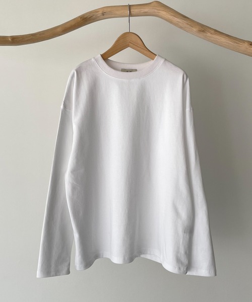 CANAL JEAN(キャナルジーン)の「RED CHOP WORKS(レッドチョップワークス) new太リブロングTシャツ(Tシャツ/カットソー・レディース・ホワイト・38)」の7枚目の写真