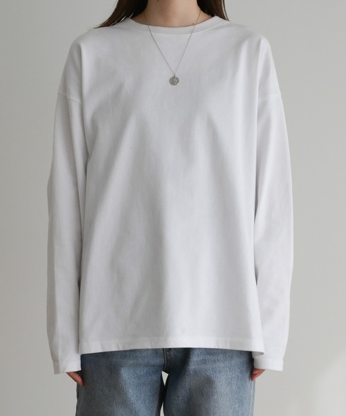 CANAL JEAN(キャナルジーン)の「RED CHOP WORKS(レッドチョップワークス) new太リブロングTシャツ(Tシャツ/カットソー・レディース・ホワイト・38)」の11枚目の写真