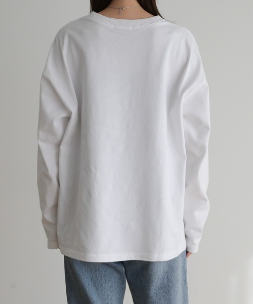 CANAL JEAN(キャナルジーン)の「RED CHOP WORKS(レッドチョップワークス) new太リブロングTシャツ(Tシャツ/カットソー・レディース・ホワイト・38)」の13枚目の写真