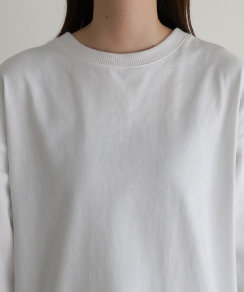 CANAL JEAN(キャナルジーン)の「RED CHOP WORKS(レッドチョップワークス) new太リブロングTシャツ(Tシャツ/カットソー・レディース・ホワイト・38)」の14枚目の写真