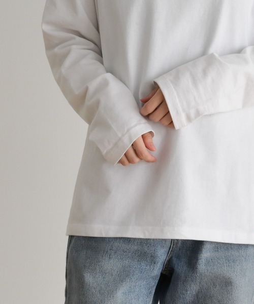 CANAL JEAN(キャナルジーン)の「RED CHOP WORKS(レッドチョップワークス) new太リブロングTシャツ(Tシャツ/カットソー・レディース・ホワイト・38)」の15枚目の写真