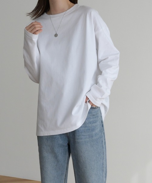 CANAL JEAN(キャナルジーン)の「RED CHOP WORKS(レッドチョップワークス) new太リブロングTシャツ(Tシャツ/カットソー・レディース・ホワイト・38)」の16枚目の写真