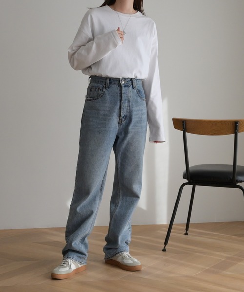 CANAL JEAN(キャナルジーン)の「RED CHOP WORKS(レッドチョップワークス) new太リブロングTシャツ(Tシャツ/カットソー・レディース・ホワイト・38)」の17枚目の写真