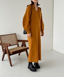 LOWRYS FARM | ２ＷＡＹエリツキニットワンピース 　123096(ワンピース)