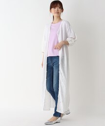 ITS'DEMO（イッツデモ）の「◆【インドシリーズ/綿混で通気性○/羽織ってもOK】総刺繍前開きワンピース（ワンピース）」