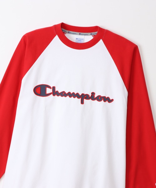 Champion(チャンピオン)の「【Champion/チャンピオン】メンズ アクションスタイル ロングスリーブラグランTシャツ(Tシャツ/カットソー・メンズ・グレー/ホワイト×レッド/ホワイト×ブラック/グレー系その他3・X-LARGE/LARGE/MEDIUM/SMALL)」の22枚目の写真