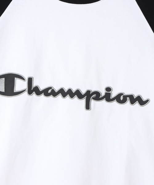 Champion(チャンピオン)の「【Champion/チャンピオン】メンズ アクションスタイル ロングスリーブラグランTシャツ(Tシャツ/カットソー・メンズ・グレー/ホワイト×レッド/ホワイト×ブラック/グレー系その他3・X-LARGE/LARGE/MEDIUM/SMALL)」の13枚目の写真