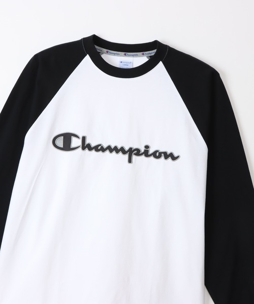 Champion(チャンピオン)の「【Champion/チャンピオン】メンズ アクションスタイル ロングスリーブラグランTシャツ(Tシャツ/カットソー・メンズ・グレー/ホワイト×レッド/ホワイト×ブラック/グレー系その他3・X-LARGE/LARGE/MEDIUM/SMALL)」の12枚目の写真