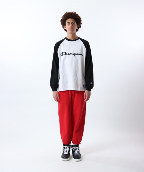 Champion(チャンピオン)の「【Champion/チャンピオン】メンズ アクションスタイル ロングスリーブラグランTシャツ(Tシャツ/カットソー・メンズ・グレー/ホワイト×レッド/ホワイト×ブラック/グレー系その他3・X-LARGE/LARGE/MEDIUM/SMALL)」の18枚目の写真