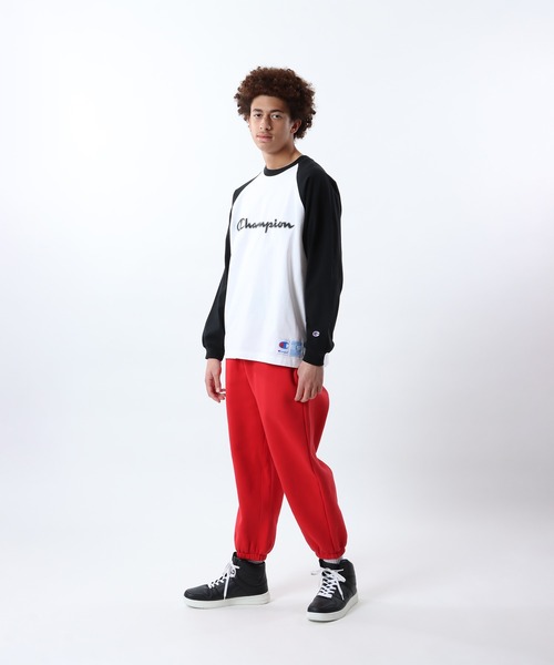 Champion(チャンピオン)の「【Champion/チャンピオン】メンズ アクションスタイル ロングスリーブラグランTシャツ(Tシャツ/カットソー・メンズ・グレー/ホワイト×レッド/ホワイト×ブラック/グレー系その他3・X-LARGE/LARGE/MEDIUM/SMALL)」の17枚目の写真