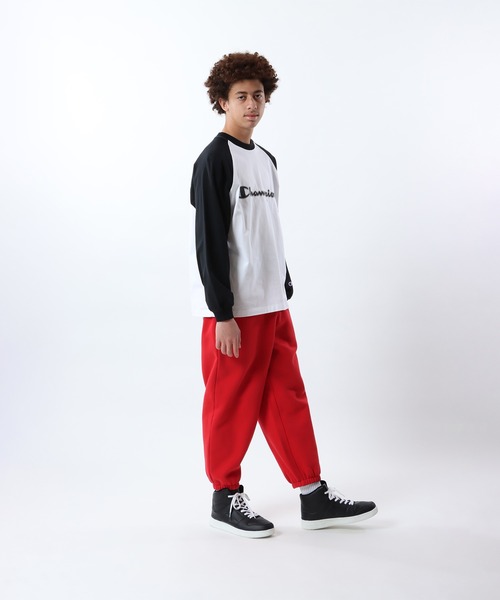 Champion(チャンピオン)の「【Champion/チャンピオン】メンズ アクションスタイル ロングスリーブラグランTシャツ(Tシャツ/カットソー・メンズ・グレー/ホワイト×レッド/ホワイト×ブラック/グレー系その他3・X-LARGE/LARGE/MEDIUM/SMALL)」の15枚目の写真