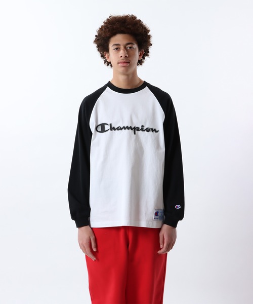 Champion(チャンピオン)の「【Champion/チャンピオン】メンズ アクションスタイル ロングスリーブラグランTシャツ(Tシャツ/カットソー・メンズ・グレー/ホワイト×レッド/ホワイト×ブラック/グレー系その他3・X-LARGE/LARGE/MEDIUM/SMALL)」の19枚目の写真