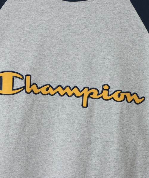 Champion(チャンピオン)の「【Champion/チャンピオン】メンズ アクションスタイル ロングスリーブラグランTシャツ(Tシャツ/カットソー・メンズ・グレー/ホワイト×レッド/ホワイト×ブラック/グレー系その他3・X-LARGE/LARGE/MEDIUM/SMALL)」の9枚目の写真