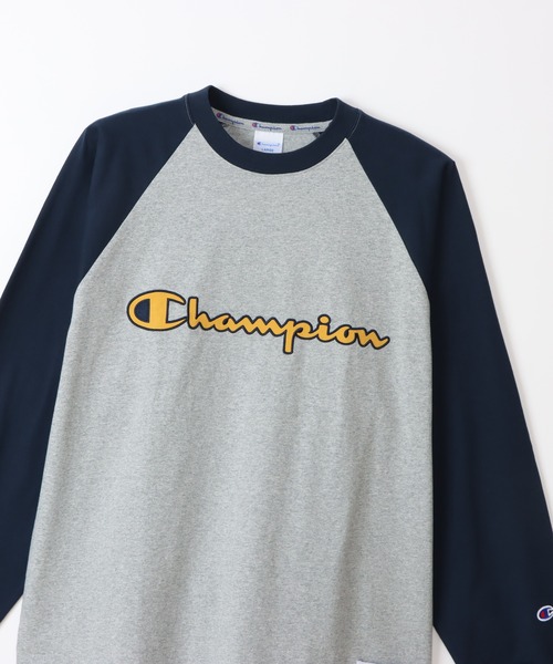 Champion(チャンピオン)の「【Champion/チャンピオン】メンズ アクションスタイル ロングスリーブラグランTシャツ(Tシャツ/カットソー・メンズ・グレー/ホワイト×レッド/ホワイト×ブラック/グレー系その他3・X-LARGE/LARGE/MEDIUM/SMALL)」の8枚目の写真