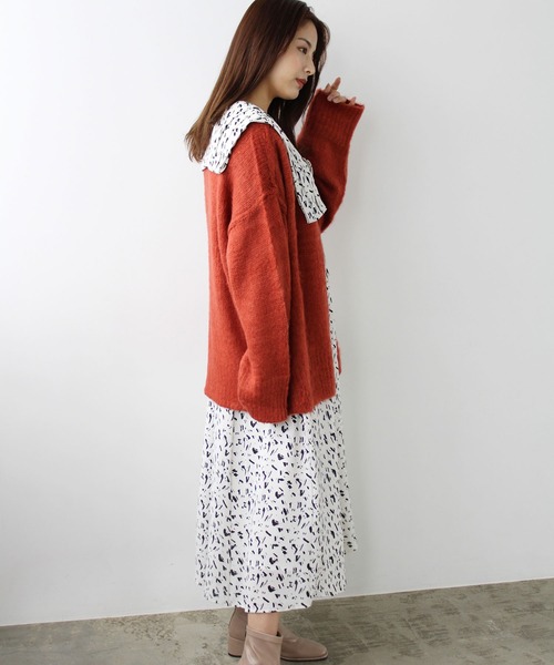 GeeRA（ジーラ）の「セーラーカラープリントワンピース（ワンピース・レディース・ブラック/オフホワイト・SMALL/MEDIUM/LARGE）」の22枚目の写真
