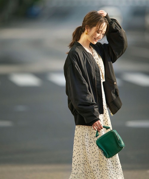 GeeRA（ジーラ）の「セーラーカラープリントワンピース（ワンピース・レディース・ブラック/オフホワイト・SMALL/MEDIUM/LARGE）」の11枚目の写真
