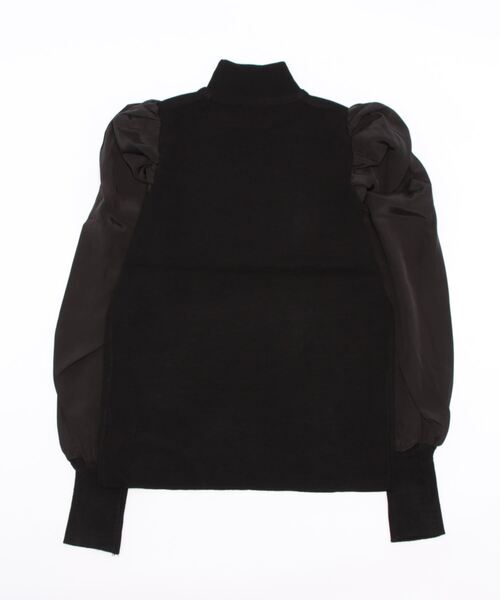 clear（クリア）の「パワーショルダーニットトップス（ニット/セーター・レディース・ブラック/オフホワイト/ピンク/ブルーグレー・F）」の5枚目の写真