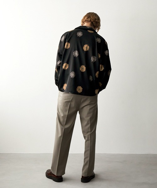 EMMA CLOTHES（エマクローズ）の「ルーズオーバーオープンカラーマルチパターンL/Sシャツ EMMA CLOTHES（シャツ/ブラウス・メンズ・ダークグリーン/ブルー系その他/バーガンディー/ブラック系その他/グレー系その他/ブラック・M/L）」の17枚目の写真