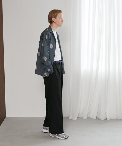 EMMA CLOTHES（エマクローズ）の「ルーズオーバーオープンカラーマルチパターンL/Sシャツ EMMA CLOTHES（シャツ/ブラウス・メンズ・ダークグリーン/ブルー系その他/バーガンディー/ブラック系その他/グレー系その他/ブラック・M/L）」の21枚目の写真