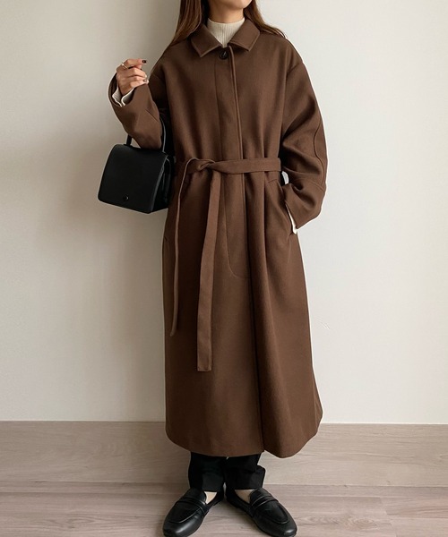 callautia（カラウティア）の「ステンカラーIラインロングコート