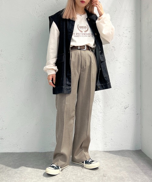 apres jour mignon(アプレジュールミニョン)の「アソートTシャツ【ZOZOTOWN限定アイテム】(Tシャツ/カットソー・レディース・ブラック系その他/ブラック/ホワイト系その他/アイボリー/ベージュ系その他/ライトベージュ/オフホワイト/ホワイト系その他2・フリー/X-LARGE)」の17枚目の写真