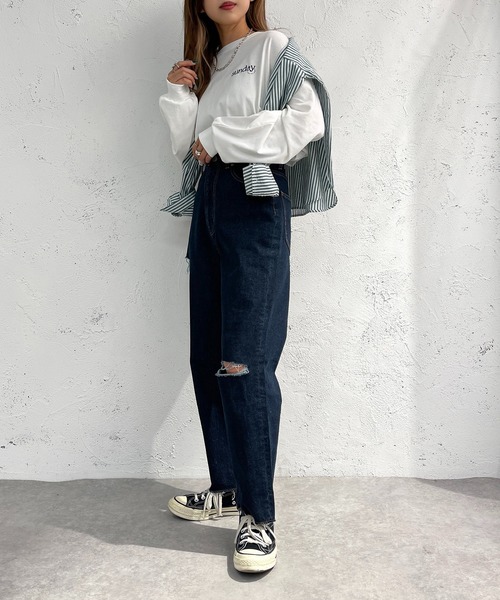 apres jour mignon(アプレジュールミニョン)の「アソートTシャツ【ZOZOTOWN限定アイテム】(Tシャツ/カットソー・レディース・ブラック系その他/ブラック/ホワイト系その他/アイボリー/ベージュ系その他/ライトベージュ/オフホワイト/ホワイト系その他2・フリー/X-LARGE)」の22枚目の写真