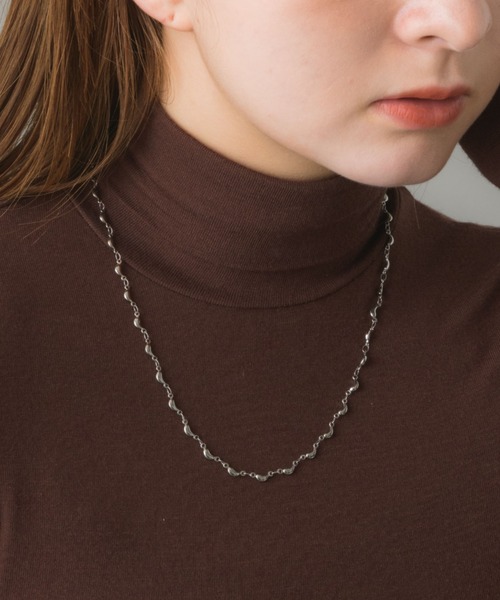 muku（ムク）の「金属アレルギー対応 アートチェーンネックレス/サージカルステンレス（ネックレス・レディース・シルバー/ゴールド・FREE）」の7枚目の写真