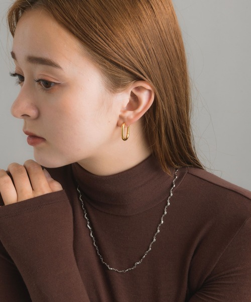 muku（ムク）の「金属アレルギー対応 アートチェーンネックレス/サージカルステンレス（ネックレス・レディース・シルバー/ゴールド・FREE）」の8枚目の写真