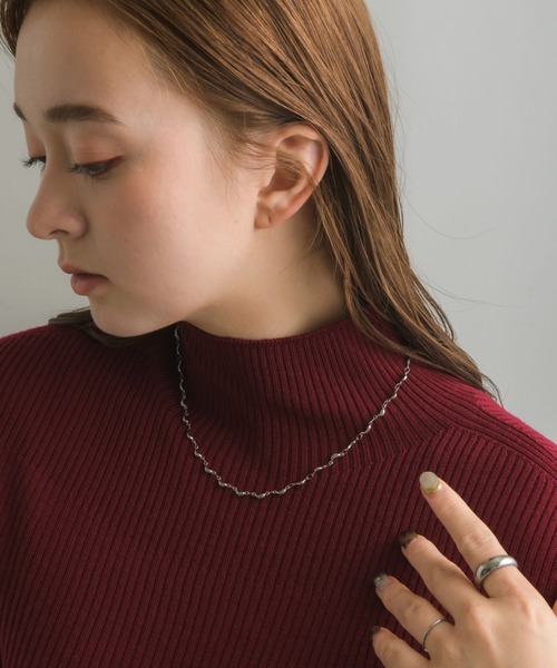 muku（ムク）の「金属アレルギー対応 アートチェーンネックレス/サージカルステンレス（ネックレス・レディース・シルバー/ゴールド・FREE）」の10枚目の写真