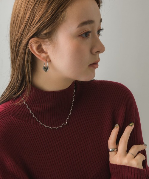 muku（ムク）の「金属アレルギー対応 アートチェーンネックレス/サージカルステンレス（ネックレス・レディース・シルバー/ゴールド・FREE）」の9枚目の写真