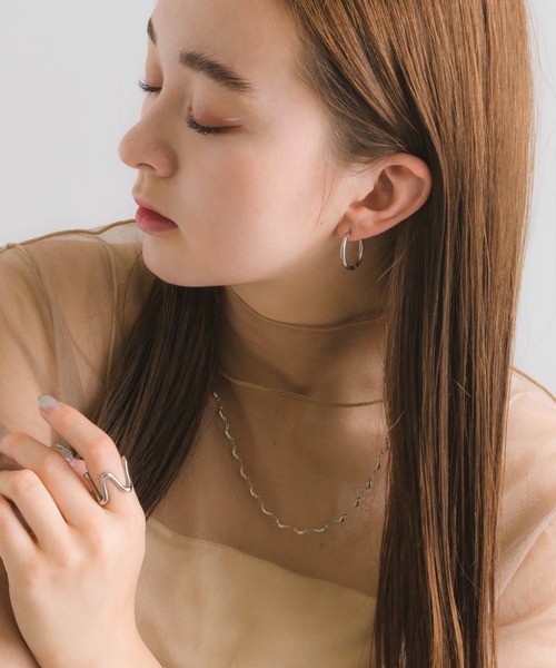 muku（ムク）の「金属アレルギー対応 アートチェーンネックレス/サージカルステンレス（ネックレス・レディース・シルバー/ゴールド・FREE）」の14枚目の写真