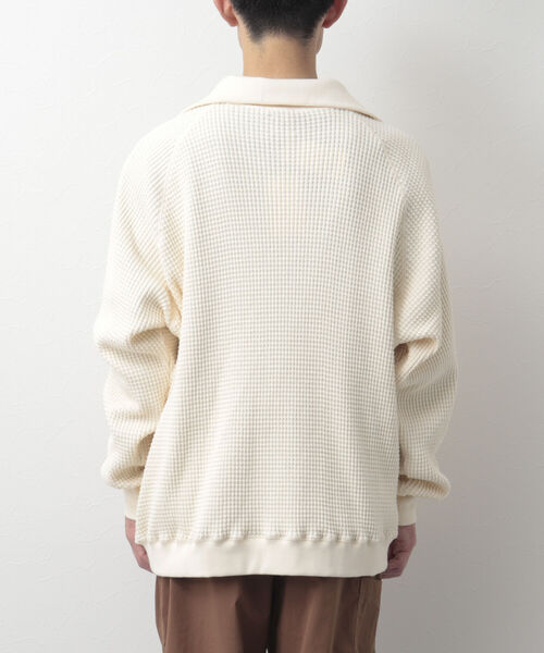セール】【Si/エスアイ】waffle half zip shirt ハーフジップ