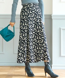 coca（coca） | モノトーンフラワーAラインスカート(スカート)