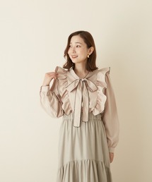 PAPAVER（パパヴェル）の「【papaver】ボウタイピコミシンBL（シャツ/ブラウス）」