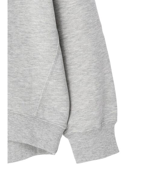 koe（コエ）の「【ユニセックス】IOWA 裏起毛ビッグスウェットクルー＊（スウェット・レディース・ブラック/グレー/ダークグリーン/ホワイト系その他・L/XL/M）」の10枚目の写真