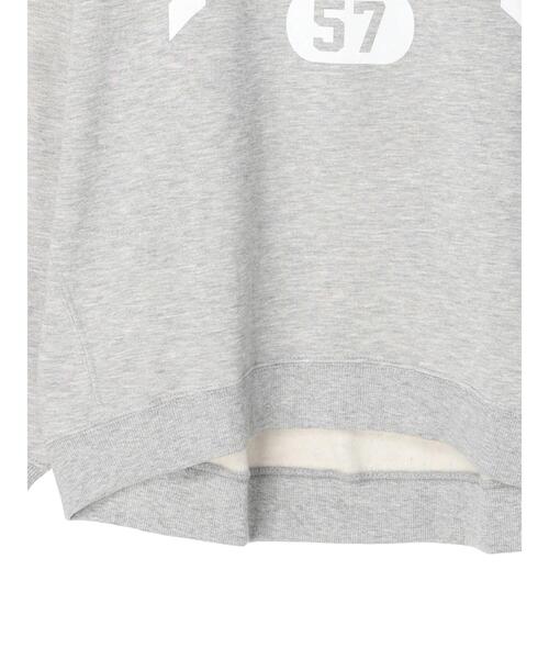 koe（コエ）の「【ユニセックス】IOWA 裏起毛ビッグスウェットクルー＊（スウェット・レディース・ブラック/グレー/ダークグリーン/ホワイト系その他・L/XL/M）」の11枚目の写真