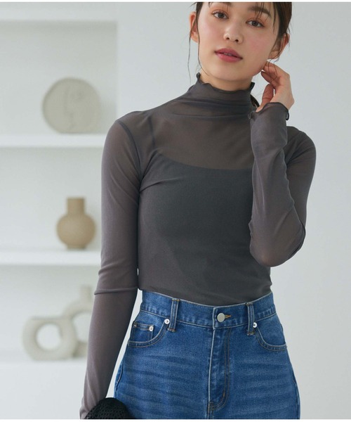 ハイネックメロウシアートップス（Tシャツ/カットソー）｜Edit Sheen