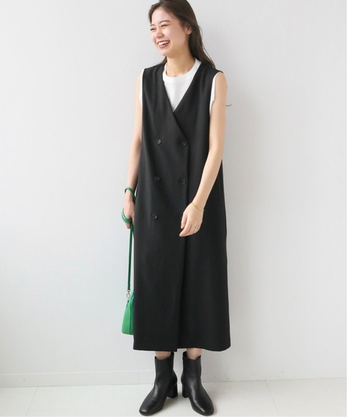 JOURNAL STANDARD relume（ジャーナルスタンダード　レリューム）の「《追加2》TRストレッチダブルボタンジャンパースカート（ワンピース・レディース・ブラック/チャコールグレー・FREE）」の11枚目の写真