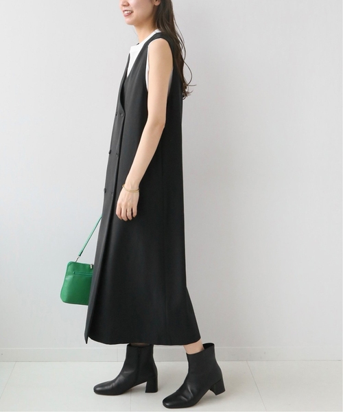 JOURNAL STANDARD relume（ジャーナルスタンダード　レリューム）の「《追加2》TRストレッチダブルボタンジャンパースカート（ワンピース・レディース・ブラック/チャコールグレー・FREE）」の13枚目の写真